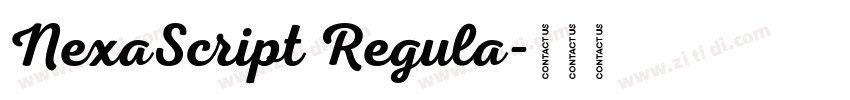 NexaScript Regula字体转换